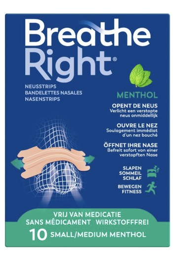 Breathe Right Mentol 10 stuks