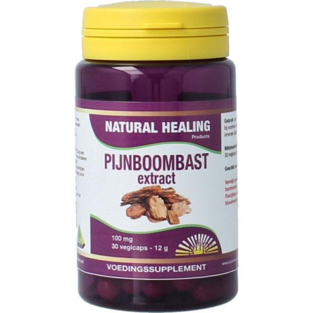 NHP Pijnboombast extract 100mg (30 Vegetarische capsules)