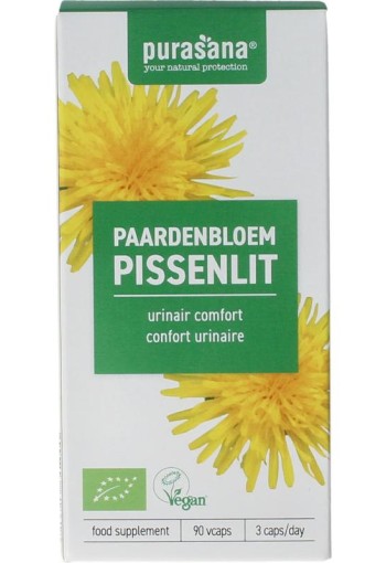Purasana Paardenbloem vegan bio (90 Vegetarische capsules)