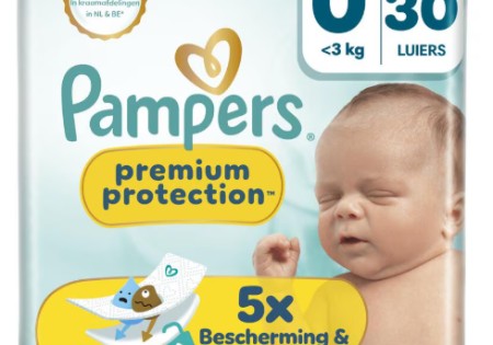 Pampers Premium Protection Luiers Maat 0-3 kg 30 stuks