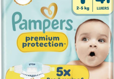 Pampers Premium Protection Luiers Maat 1 2-5 kg 41 stuks