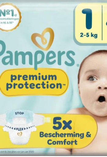 Pampers Premium Protection Luiers Maat 1 2-5 kg 41 stuks