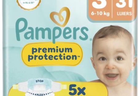 Pampers Premium Protection Luiers Maat 3 6-10 kg 31 stuks