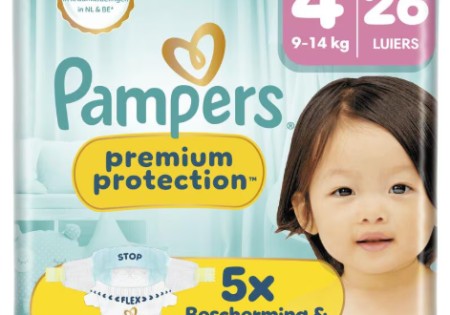 Pampers Premium Protection Luiers Maat 4 9-14 kg 26 stuks