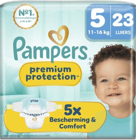 Pampers Premium Protection Luiers Maat 5 11-16 kg 23 stuks