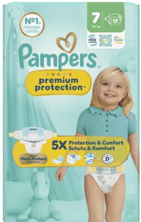 Pampers Premium Protection Luiers Maat 7 15+ kg 17 stuks