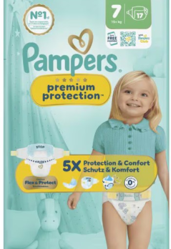 Pampers Premium Protection Luiers Maat 7 15+ kg 17 stuks