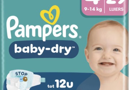 Pampers Baby Dry Luiers Maat 4 9-14 kg 29 stuks