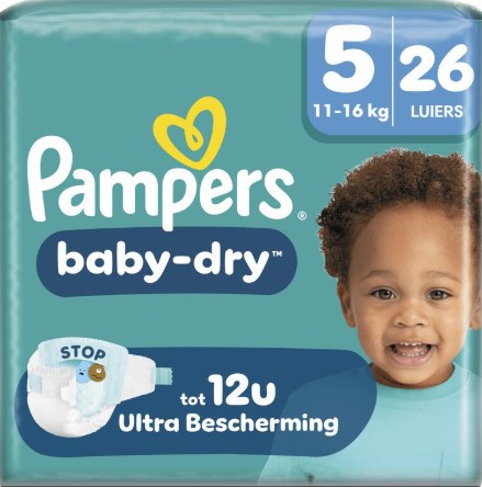 Pampers Baby Dry Luiers Maat 5 11-16 kg 26 stuks