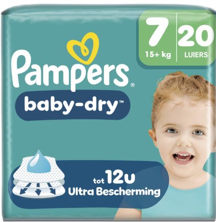 Pampers Baby Dry Luiers Maat 7 15+ kg 20 stuks