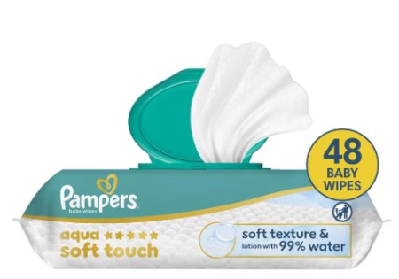 Pampers Aqua Soft Touch Billendoekjes 48 stuks