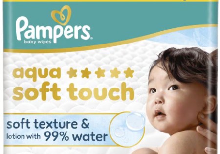 Pampers Aqua Soft Touch Billendoekjes 3x60 stuks