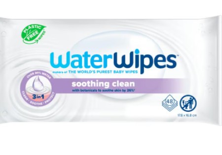 WaterWipes Soothing Clean Billendoekjes 48 stuks