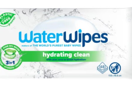 WaterWipes Hydrating Clean Billendoekjes 48 stuks