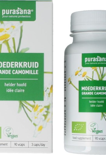 Purasana Moederkruid vegan bio (90 Vegetarische capsules)