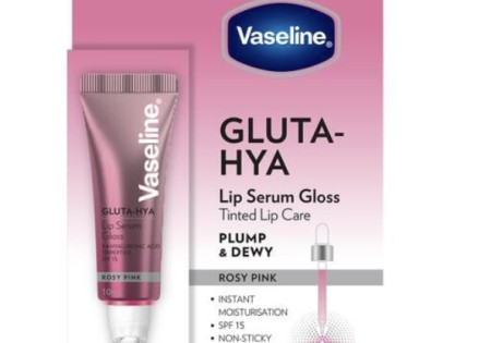 Vaseline Gluta Hya Lip Serum Gloss Rosy Pink 10 ML