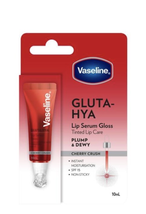 Vaseline Gluta Hya Lip Serum Gloss Cherry Crush 10 ML