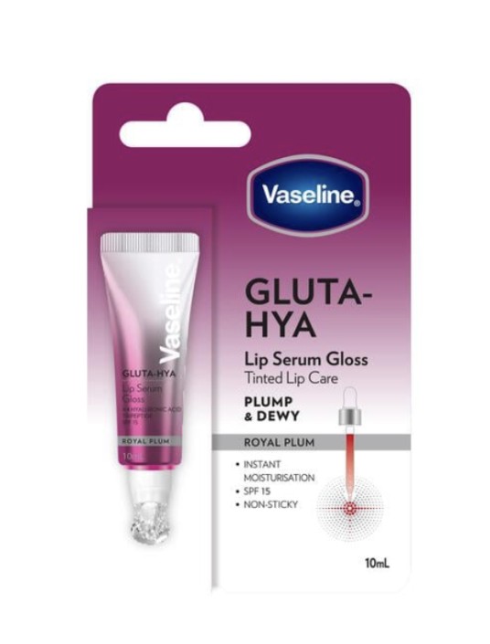 Vaseline Gluta Hya Lip Serum Gloss Royal Plum 10 ML