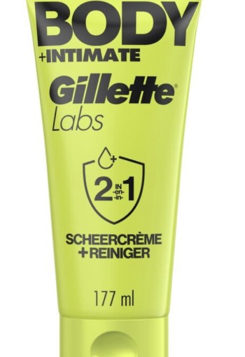 GilletteLabs Body + Intimate Bodycrème & Cleanser 177 ML
