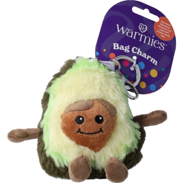 Warmies bag charm avocado