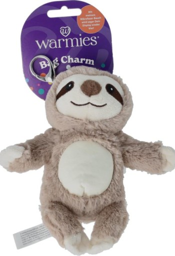 Warmies bag charm faultier braun