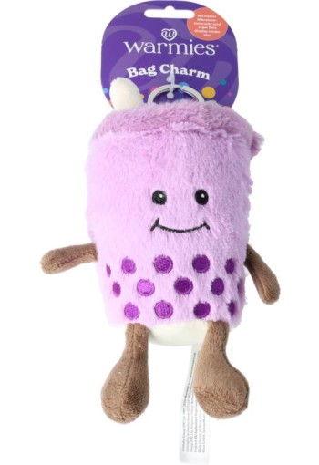 Warmies bag charm bubble tea