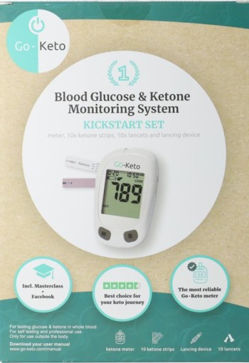 Go-Keto Ketonenmeter starterkit voor 10 testen (1 Set)