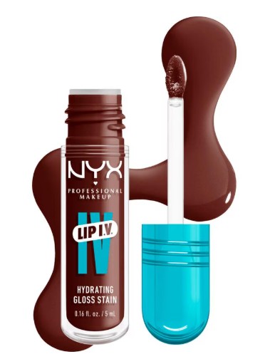 NYX Professional Makeup Lip IV Hydraterende Lipgloss Stain Mocha Me Wet