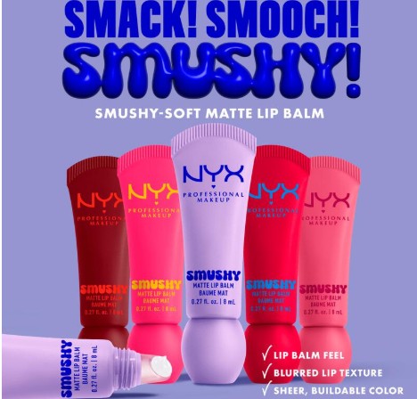 NYX Professional Smushy Matte Lip Balm Smudge Fudge