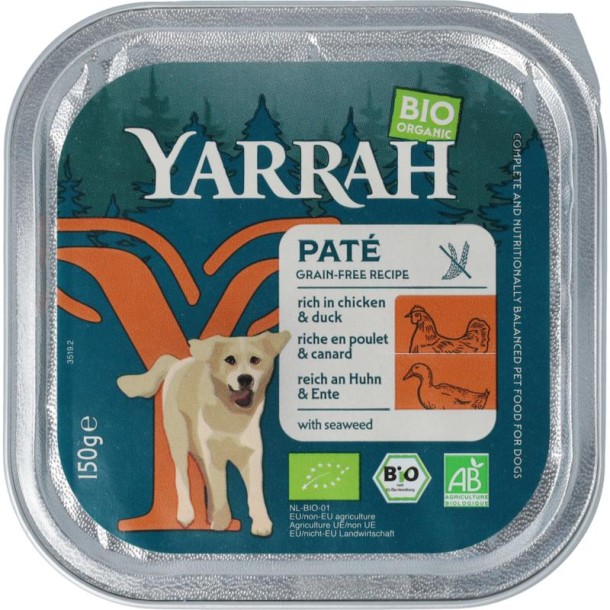 Yarrah dog pate w duck & seaweed bio