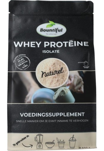 Bountiful Whey isolaat proteine poeder (500 Gram)