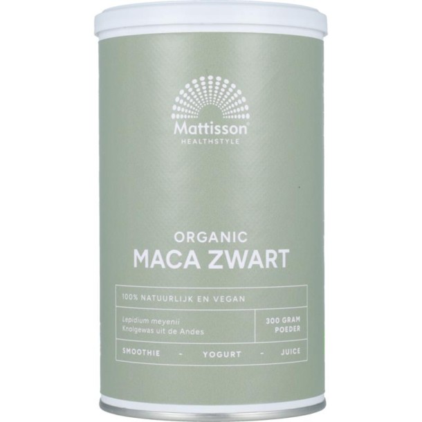 Mattisson organic maca zwart bio