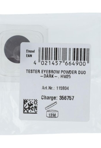 Lavera Eyebrow powder duo dark bio tester (1 Tester)