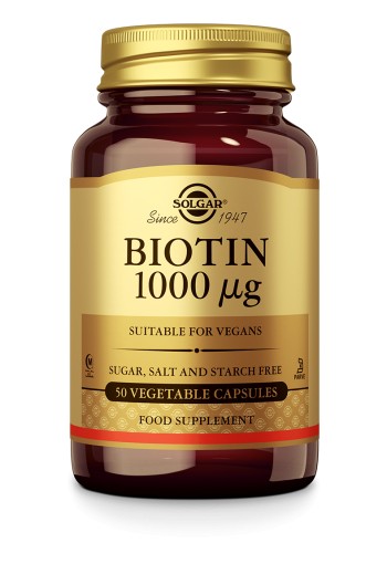 Biotin 1000 mcg (50 plantaardige capsules)