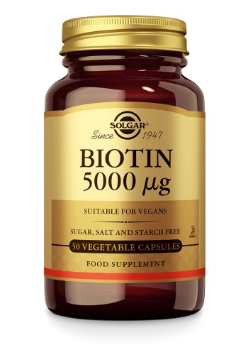Biotin 5000 mcg (100 plantaardige capsules)