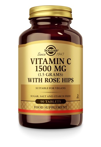 Vitamin C with Rose Hips 1500 mg (90 tabletten)