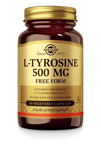 L-Tyrosine 500 mg (50 plantaardige capsules)