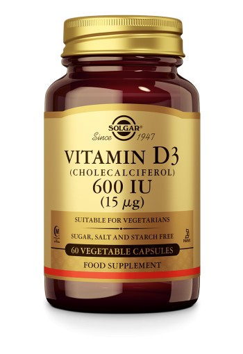 Vitamin D-3 600 IU (120 plantaardige capsules)