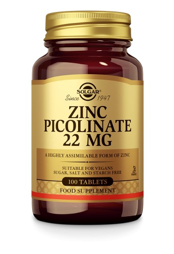 Zinc Picolinate 22 mg (100 tabletten)