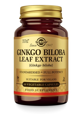 Ginkgo Biloba Leaf Extract (60 plantaardige capsules)