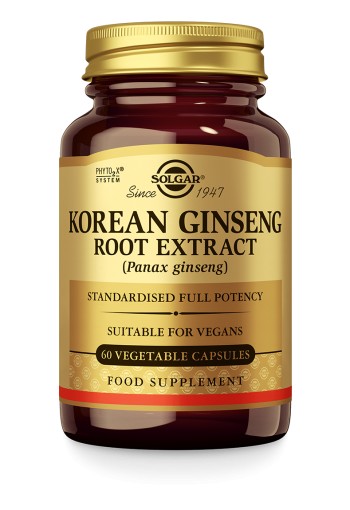 Ginseng Korean Root Extract (60 plantaardige capsules)