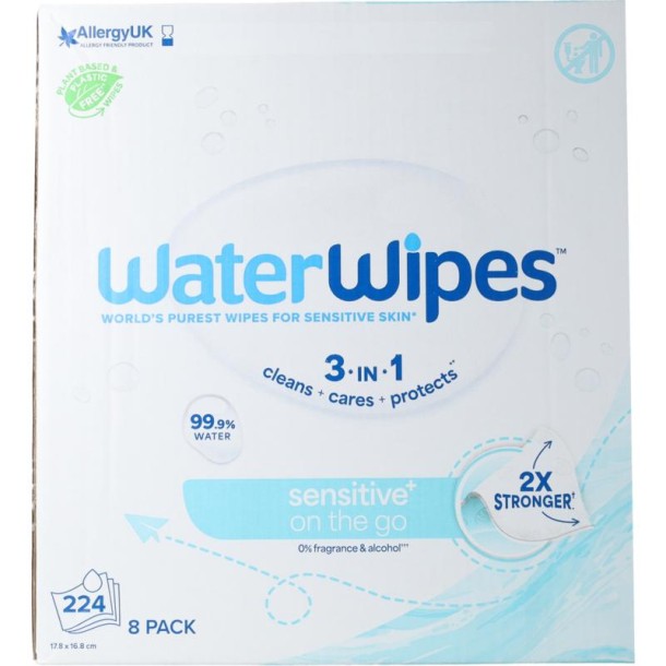 Waterwipes waterwipes on the go 8x28 st