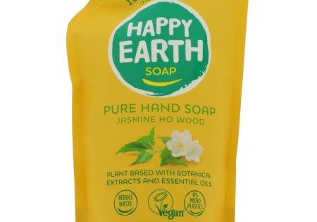 Happy Earth Refill Handzeep Jasmine Ho Wood (600 ml)