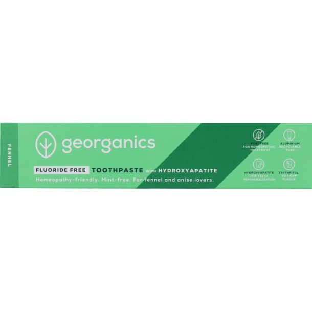 Georganics toothpaste hydro fennel ff