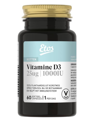 Etos Vegan Vitamine D3 25Ug 1000Iu