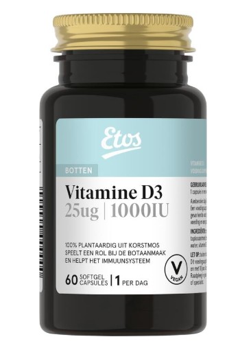 Etos Vegan Vitamine D3 25Ug 1000Iu