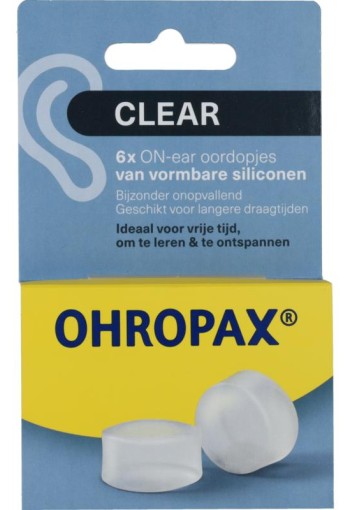 Ohropax ohropax silicon clear