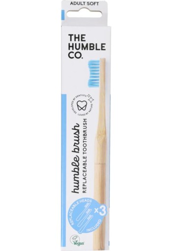 The Humble Co tandenborstel blauw 3 navul
