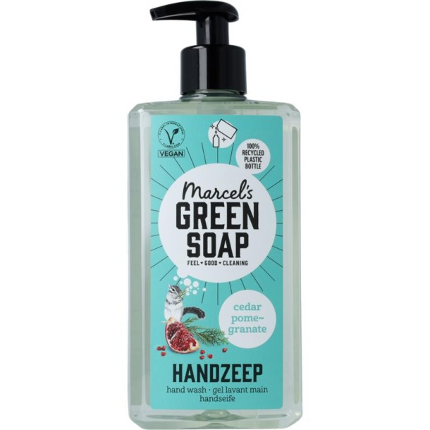 Marcel's Green Soap handzeep cedar & pomegranate