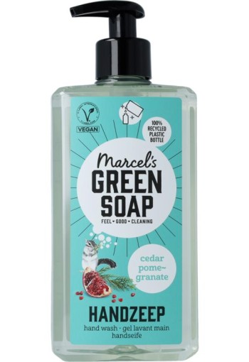Marcel's Green Soap handzeep cedar & pomegranate